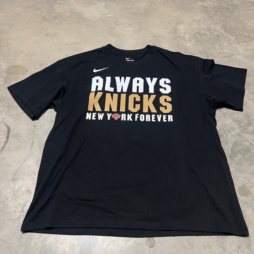 Nike New York Knicks NBA Finals 2026 Always Knicks T-Shirt Black XL IM4873-010